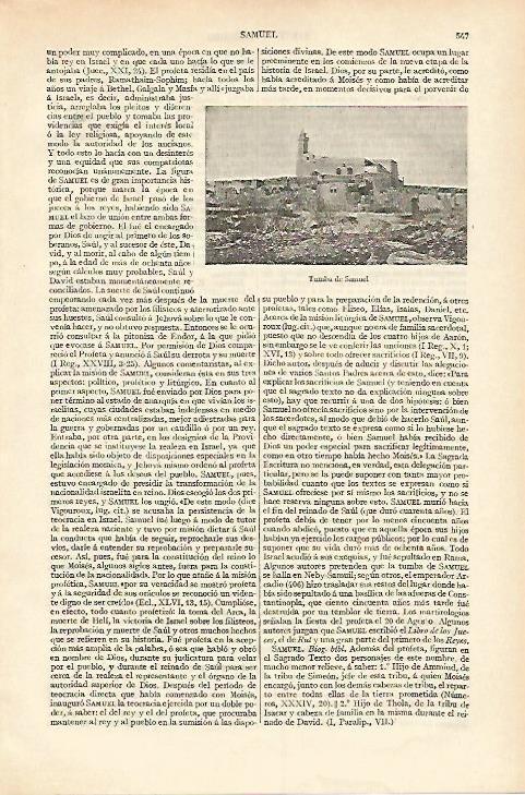 LAMINA ESPASA 18253: Tumba de Samuel