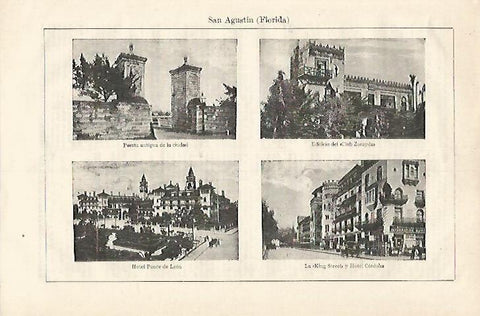 LAMINA ESPASA 18259: Vistas de San Agustin Florida