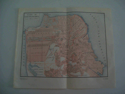LAMINA ESPASA 18285: Plano de San Francisco Estados Unidos