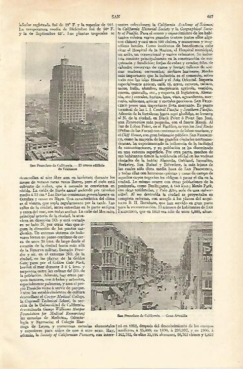 LAMINA ESPASA 18288: Gran Avenida en San Francisco California
