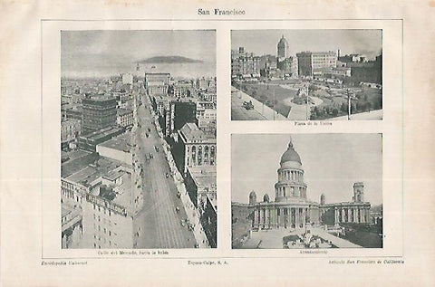 LAMINA ESPASA 18289: Vistas de San Francisco California
