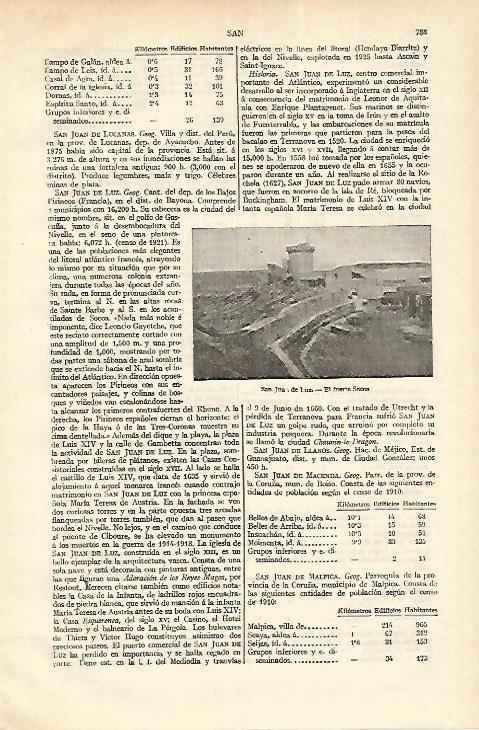LAMINA ESPASA 18317: Fuerte Socoa en San Juan de Luz