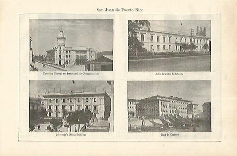 LAMINA ESPASA 18322: Vistas de San Juan de Puerto Rico