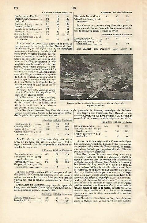 LAMINA ESPASA 18341: Concejo de San Martin del Rey Aurelio Oviedo