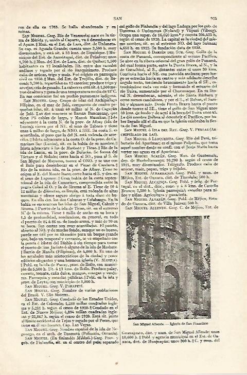 LAMINA ESPASA 18348: Iglesia en San Miguel Allende Mexico
