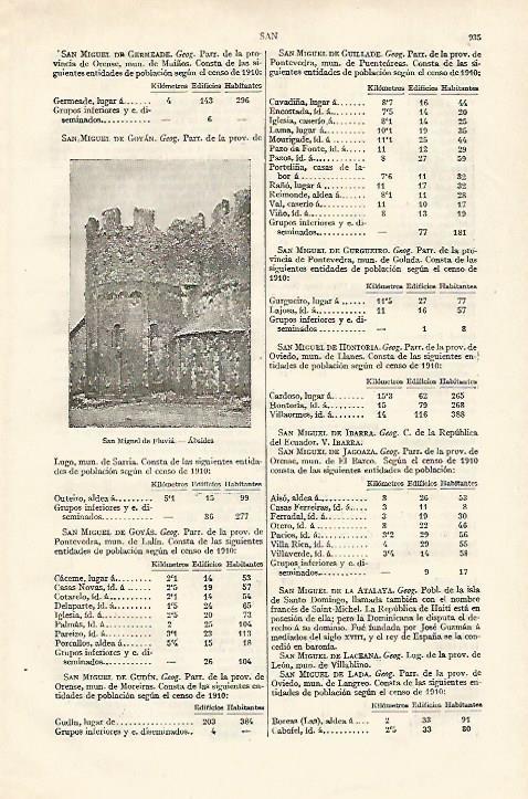LAMINA ESPASA 18351: San Miguel de Fluvia