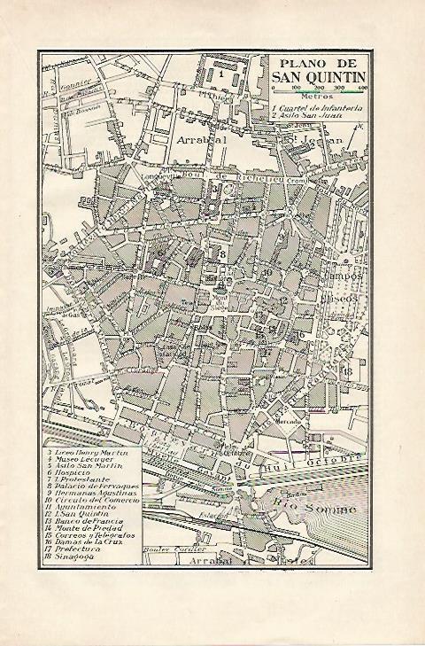 LAMINA ESPASA 18367: Plano de San Quintin