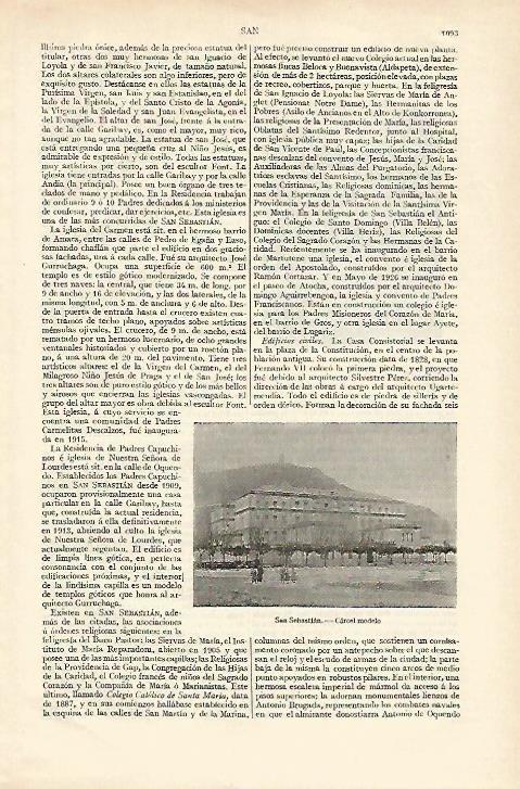 LAMINA ESPASA 18391: Carcel de San Sebastian