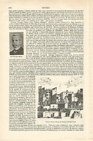 LAMINA ESPASA 18413: Paisaje urbano dibujo de D. Sanchez Lopez