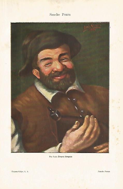 LAMINA ESPASA 18415: Sancho Panza por Luis Alvarez Brugues