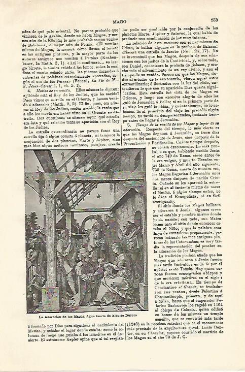 LAMINA ESPASA 18518: La Adoracion de los Magos por Durero