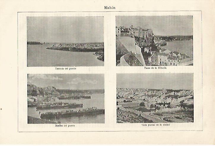LAMINA ESPASA 18527: Vistas de Mahon