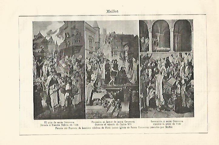 LAMINA ESPASA 18531: Frescos del Panteon de hombres celebres de Paris