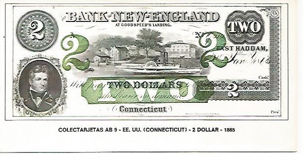 POSTAL 18153: 2 dolares de Estados Unidos 1865