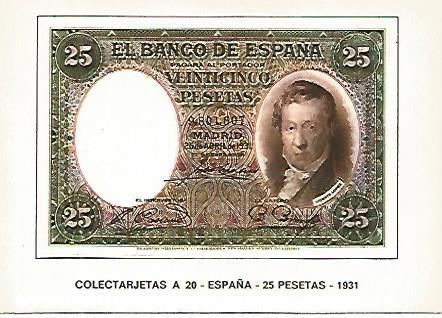 POSTAL 18176: 25 pesetas de España 1931