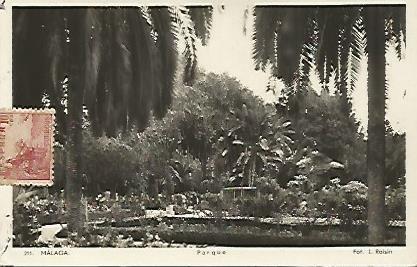 POSTAL 18179: Parque de Malaga