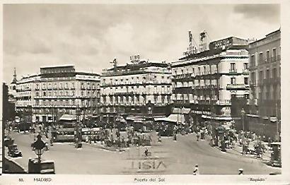 POSTAL 18181: Puerta del Sol en Madrid