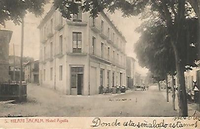 POSTAL 18188: Hotel Aguila en Sant Hilari de Sacalm