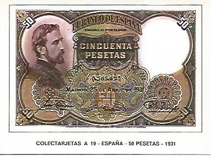 POSTAL 18207: 50 pesetas de España 1931