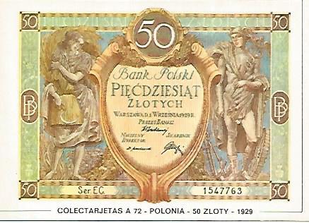 POSTAL 18208: 50 zloty de Polonia 1929