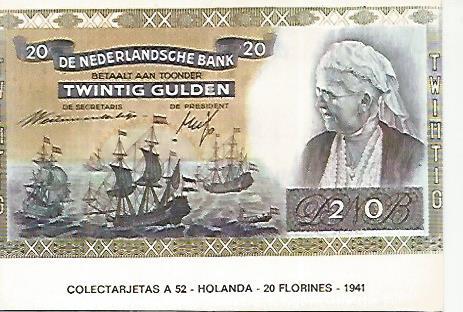 POSTAL 18229: 20 florines de Holanda 1941