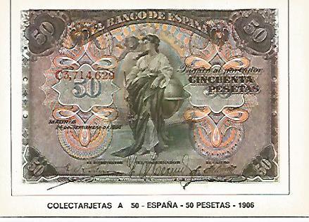 POSTAL 18232: 50 pesetas de España 1906