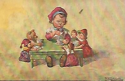 POSTAL 18242: Dibujo de Fielkotinska
