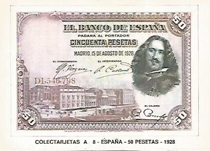 POSTAL 18261: 50 pesetas de España 1928