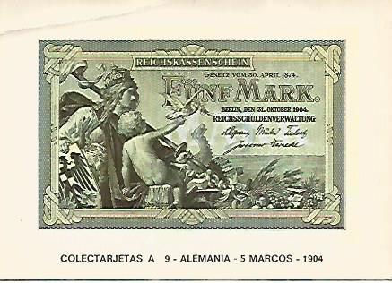 POSTAL 18262: 5 marcos de Alemania 1904