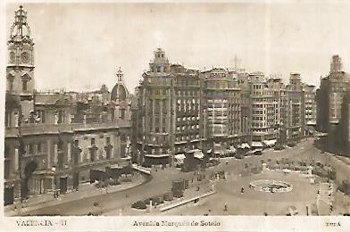 POSTAL 18268: Avenida Marques de Sotelo de Valencia