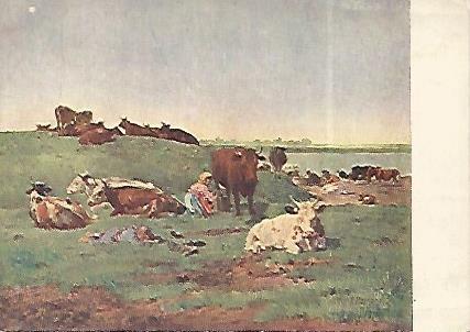POSTAL 18283: El rebaño por E. Makovsky