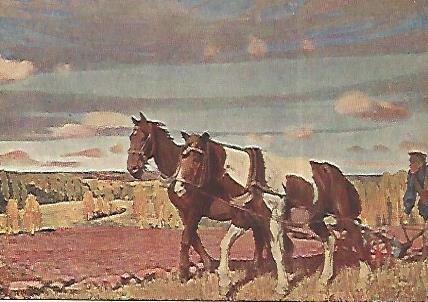 POSTAL 18287: En el campo por A. Rylov