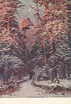 POSTAL 18288: Bosque en invierno por J. Klehwer