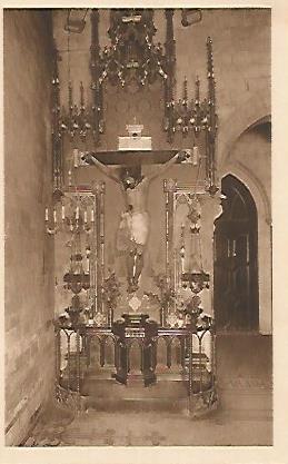 POSTAL 18298: Imagen de Cristo en la Purisima Concepcion de Barcelona