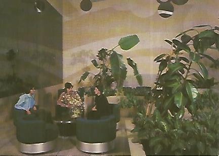 POSTAL 18331: Jardin de invierno del Hotel Cosmos de Rusia