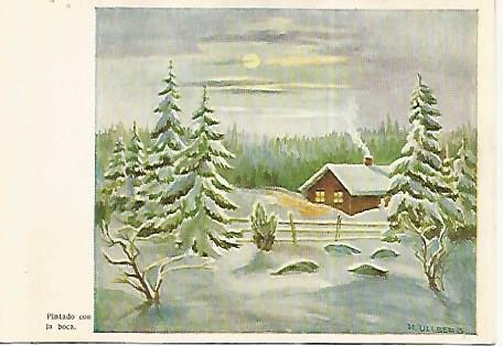 POSTAL DE NAVIDAD 18365: Noche de invierno