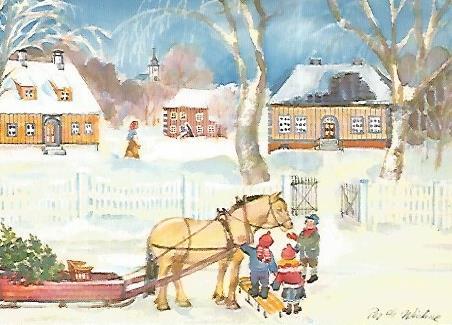 POSTAL DE NAVIDAD 18366: Noruega