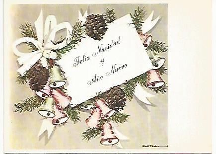 POSTAL DE NAVIDAD 18368: Saludo alegorico numero 3817
