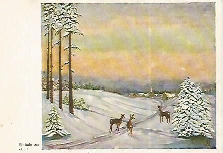 POSTAL DE NAVIDAD 18369: Crepusculo de invierno