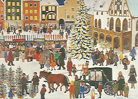 POSTAL DE NAVIDAD 18388: El mercado