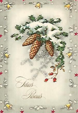 POSTAL DE NAVIDAD 18393: Felices Pascuas