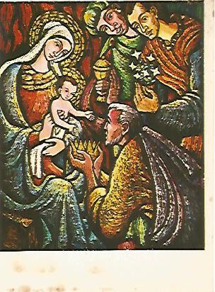 POSTAL DE NAVIDAD 18409: Adoracion