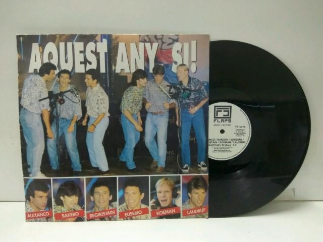 Vinilo- Musica: FC.BARCELONA: AQUEST ANY SI (Alexanco, Bakero, Eusebio, Beguiristain, Koeman y Laudrup)