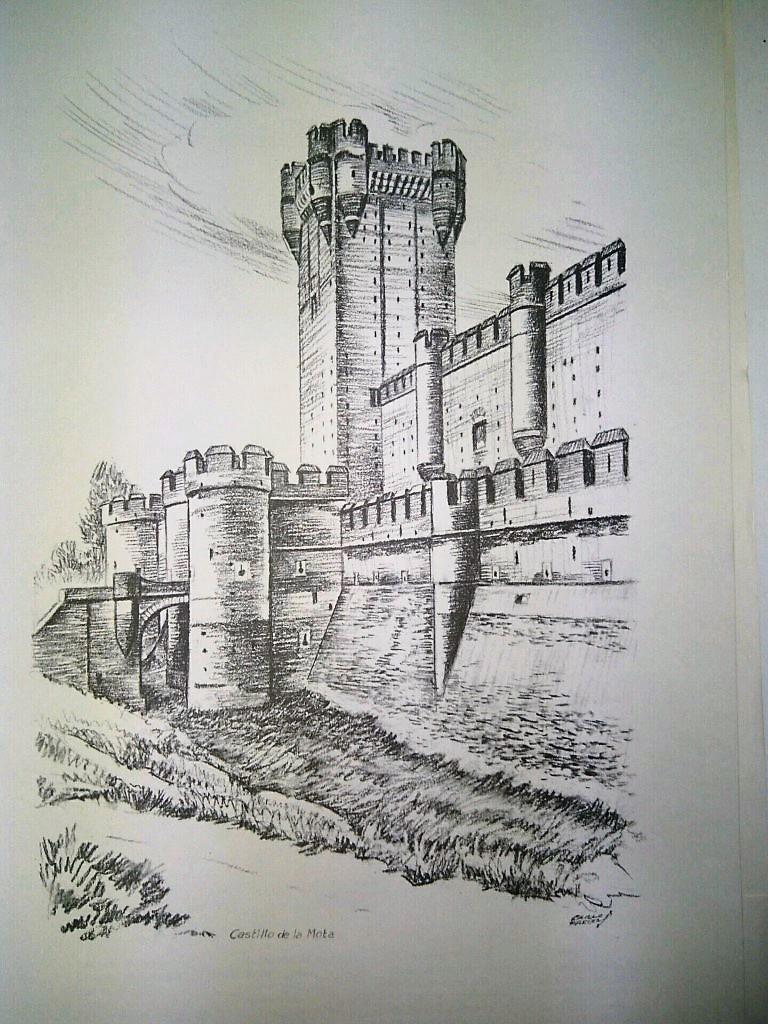 Laminas Carlos Freixas: Castillos de España 01 - CASTILLO DE LA MOTA (Serie estudios 22)