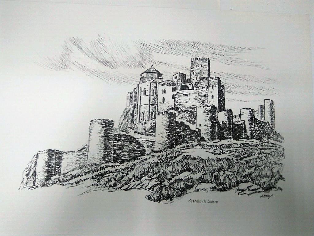 Laminas Carlos Freixas: Castillos de España 05 - CASTILLO DE LOARRE (Serie estudios 22)