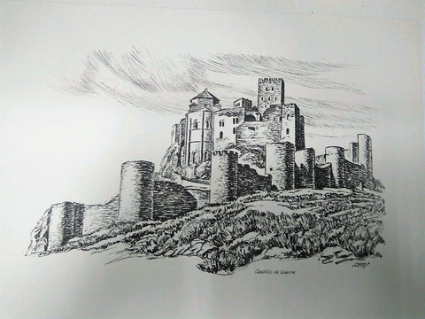 Laminas Carlos Freixas: Castillos de España 05 - CASTILLO DE LOARRE (Serie estudios 22)