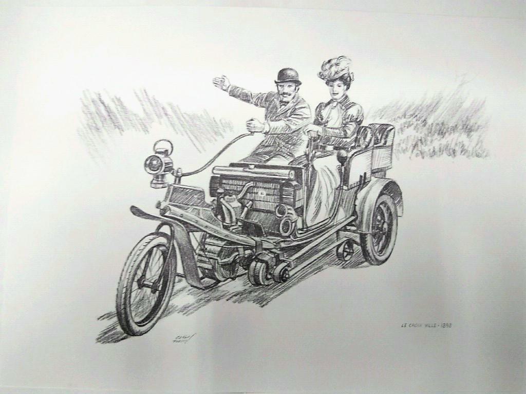 Laminas Carlos Freixas: Automoviles Veteranos 02- LE CROIX VILLE 1898 (Serie estudios 25)