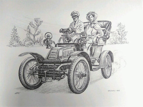 Laminas Carlos Freixas: Automoviles Veteranos 03- WAUXHALL 1902 (Serie estudios 25)