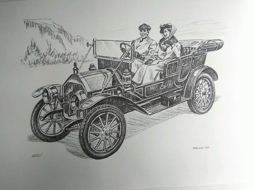 Laminas Carlos Freixas: Automoviles Veteranos 08- OAKLAND 1911 (Serie estudios 25)