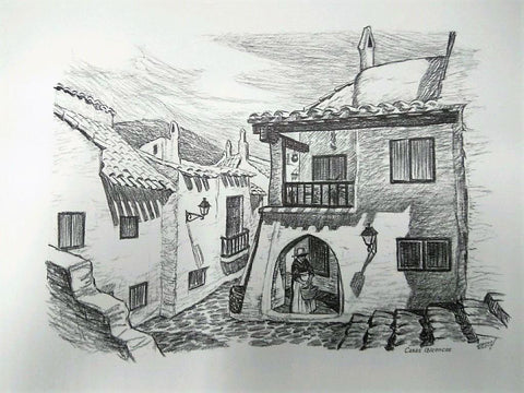 Laminas Carlos Freixas: Rincones Tipicos 03: CASAS IBICENCAS (Serie Estudios 20)